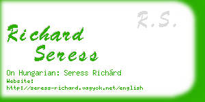 richard seress business card