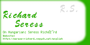 richard seress business card